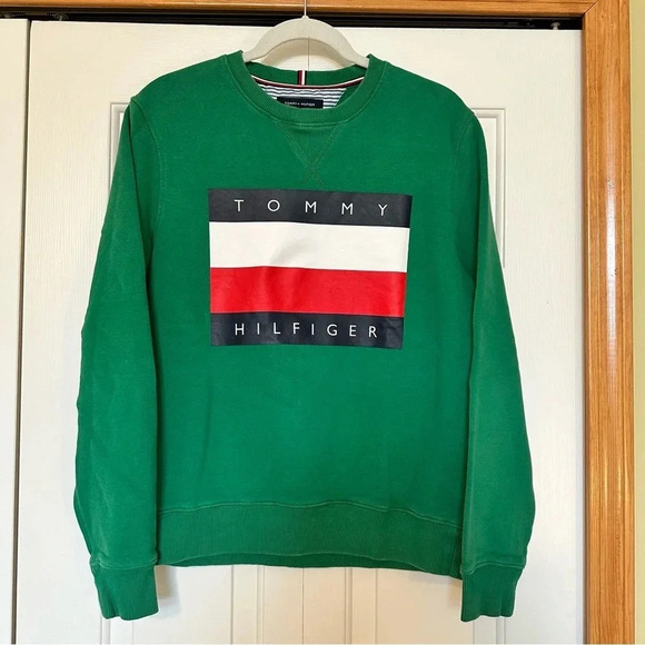 Tommy Hilfiger Crewneck Logo Sweatshirt - Picture 1 of 6